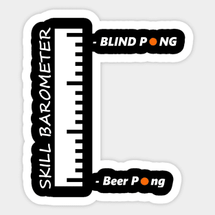 Bier Pong Trinkspiele Party Betrunken Sticker